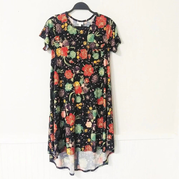 Lularoe Hi Low Pullover Floral Dress - Picture 1 of 5